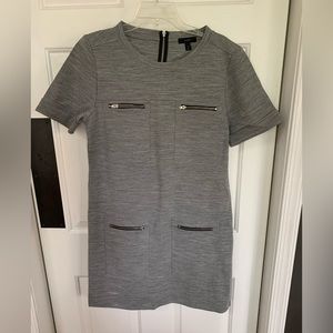 J.Crew light gray knit dress.